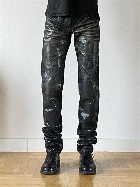 dior luster waxed jeans